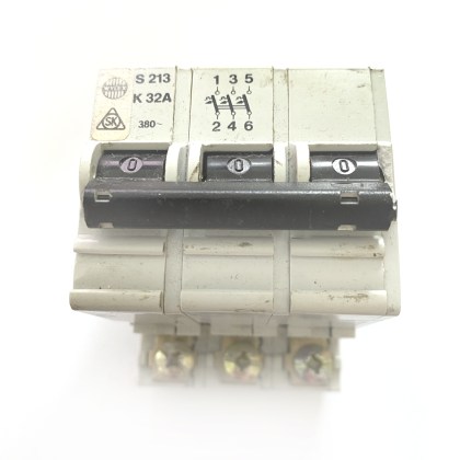 Wylex SK Stotz Kontakt S213 K32A 32A 32 Amp 3 Phase MCB Circuit Breaker Kype 2